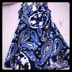 Blue and white dress NWT
